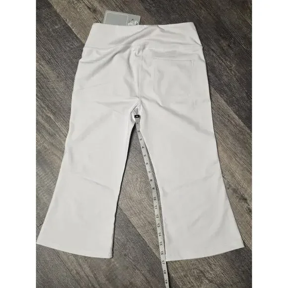 Cakulo NWT White Cropped Capri Yoga Pants Size S Small Stretch Active Golf - Picture 6 of 6